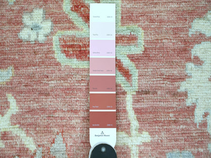 Oushak Oushak hand-knotted wool rug in Pink, 8' x 10'2" — SKU O021611 (view 7)