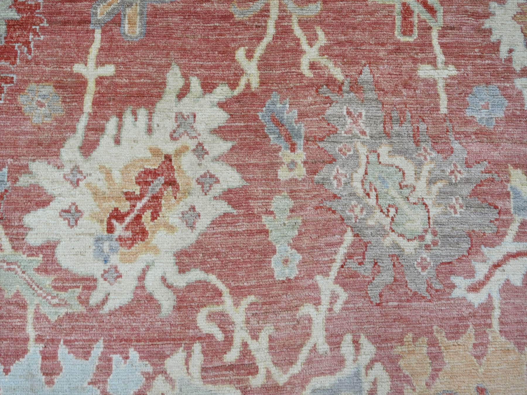 Oushak Oushak hand-knotted wool rug in Pink, 8' x 10'2" — SKU O021611 (view 8)
