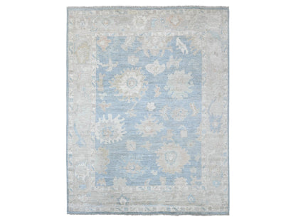 Oushak Oushak hand-knotted wool rug in Gray, 7'6" x 9'7", SKU O021613