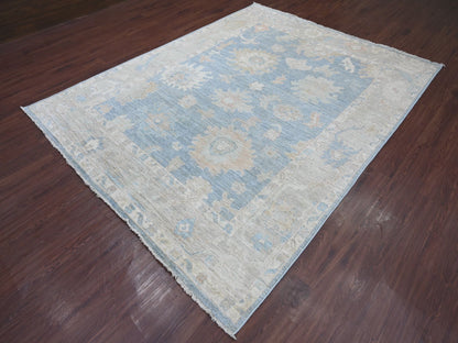 Oushak Oushak hand-knotted wool rug in Gray, 7'6" x 9'7", SKU O021613 (view 3)