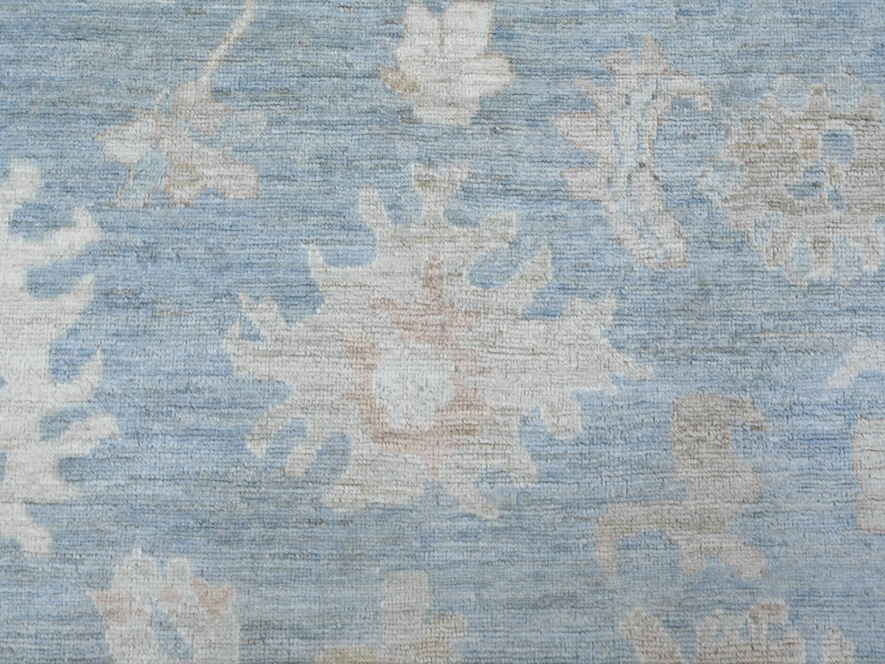Oushak Oushak hand-knotted wool rug in Gray, 7'6" x 9'7", SKU O021613 (view 8)