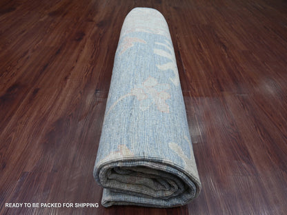 Oushak Oushak hand-knotted wool rug in Gray, 7'6" x 9'7", SKU O021613 (view 9)