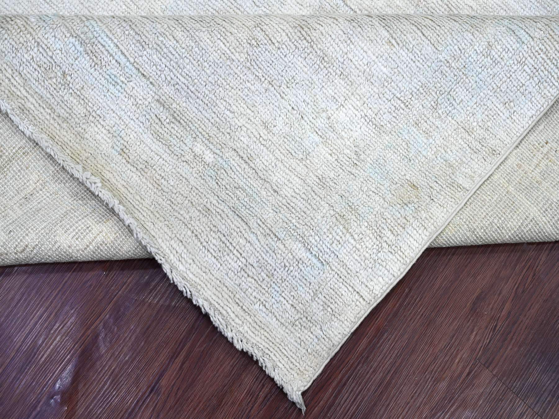 Oushak Oushak hand-knotted wool rug in Ivory & Gray, 7'9" x 9'11" — SKU O021616 (view 6)