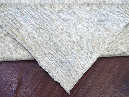 Oushak Oushak hand-knotted wool rug in Ivory & Gray, 7'9" x 9'11" — SKU O021616 (view 6)