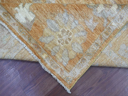 Oushak Oushak hand-knotted wool rug in Brown, 7'10" x 9'8" — SKU O021617 (view 6)