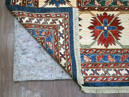 Blue 8'1" x 10'2" Tribal & Geometric Hand knotted Wool Rug - Sku: O021622