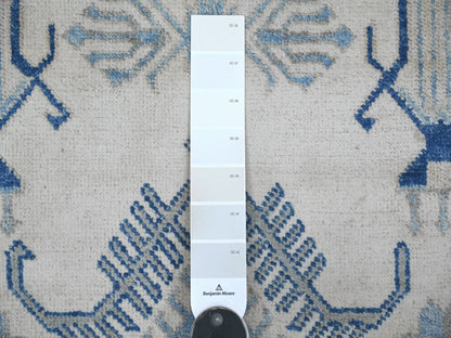 Kazak Kazak hand-knotted wool rug in Ivory, 8' x 9'6" — SKU O021626 (view 7)