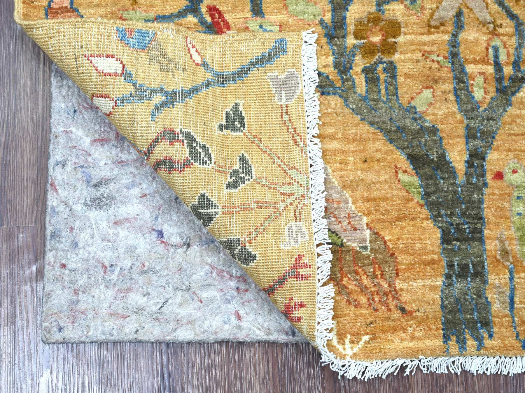 Brown 3'0" x 4'10" Oushak And Peshawar Hand knotted Wool Rug - Sku: O021630