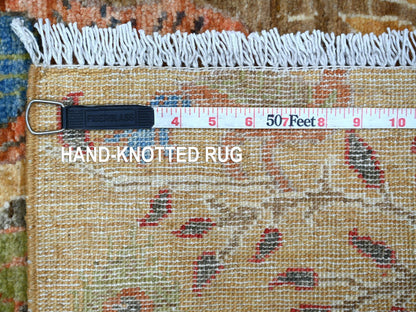 Brown 3'0" x 4'10" Oushak And Peshawar Hand knotted Wool Rug - Sku: O021630