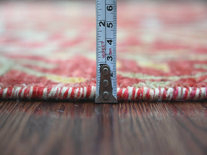 Peshawar Oushak hand-knotted wool runner in Red, 2'6" x 8'1" — SKU O021652 (view 5)