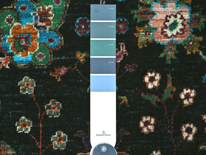 Black 2'9" x 4'1" Tribal & Geometric Hand knotted Wool Rug - Sku: O021684