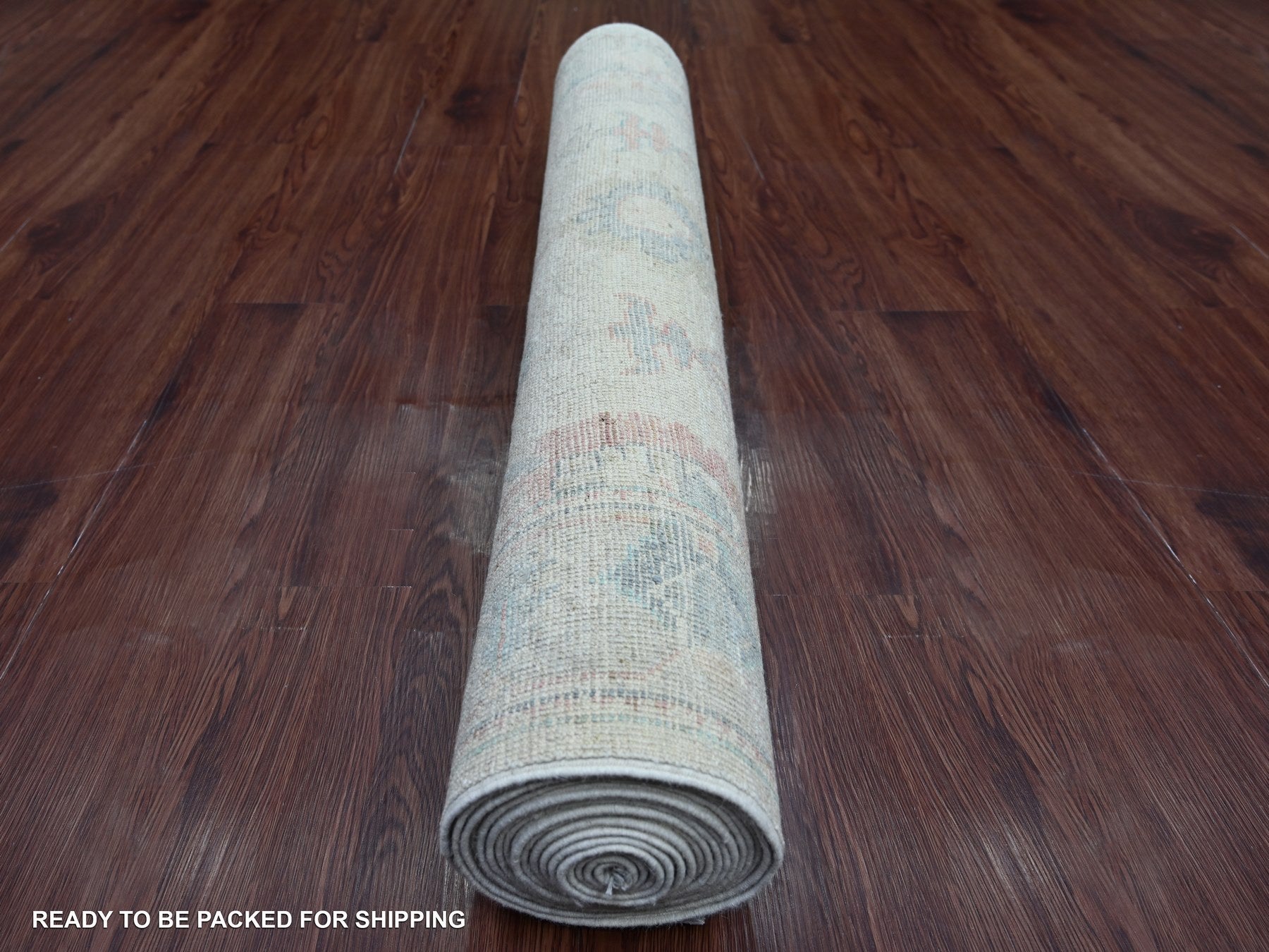 Oushak Oushak hand-knotted wool rug in Gray, 4' x 19'1" — SKU O021689 (view 4)