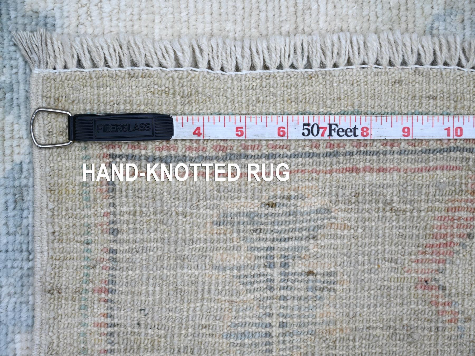 Oushak Oushak hand-knotted wool rug in Gray, 4' x 19'1" — SKU O021689 (view 6)