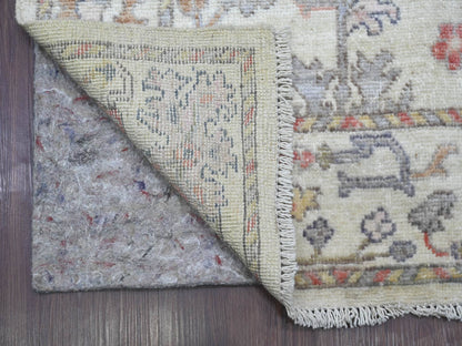 Oushak Oushak hand-knotted wool runner in Ivory, 2'10" x 20'4" — SKU O021692 (view 2)