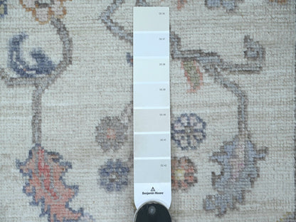 Oushak Oushak hand-knotted wool runner in Ivory, 2'10" x 20'4" — SKU O021692 (view 3)