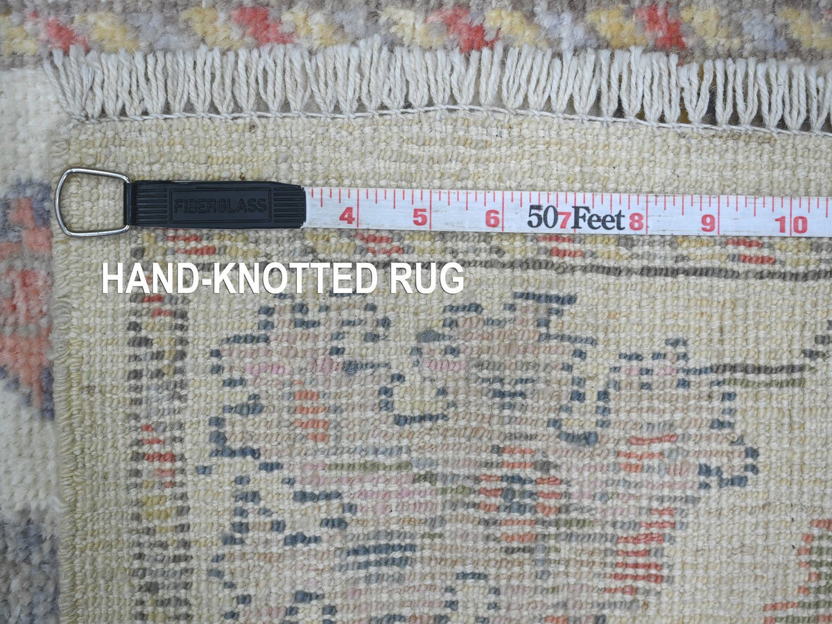 Oushak Oushak hand-knotted wool runner in Ivory, 2'10" x 20'4" — SKU O021692 (view 6)