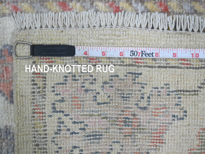 Oushak Oushak hand-knotted wool runner in Ivory, 2'10" x 20'4" — SKU O021692 (view 6)