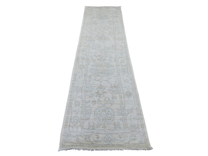 Oushak Oushak hand-knotted wool rug in Ivory, 2'7" x 9'8" — SKU O021693