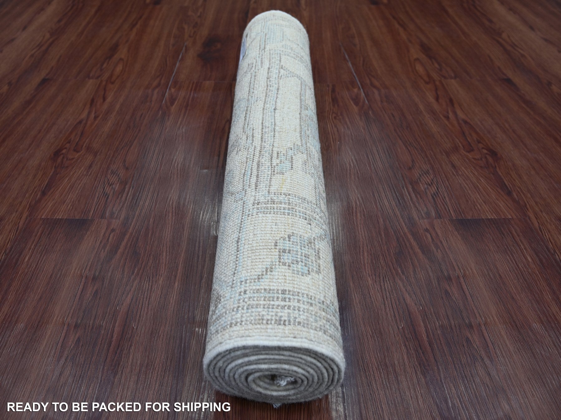 Oushak Oushak hand-knotted wool rug in Ivory, 2'7" x 9'8" — SKU O021693 (view 4)