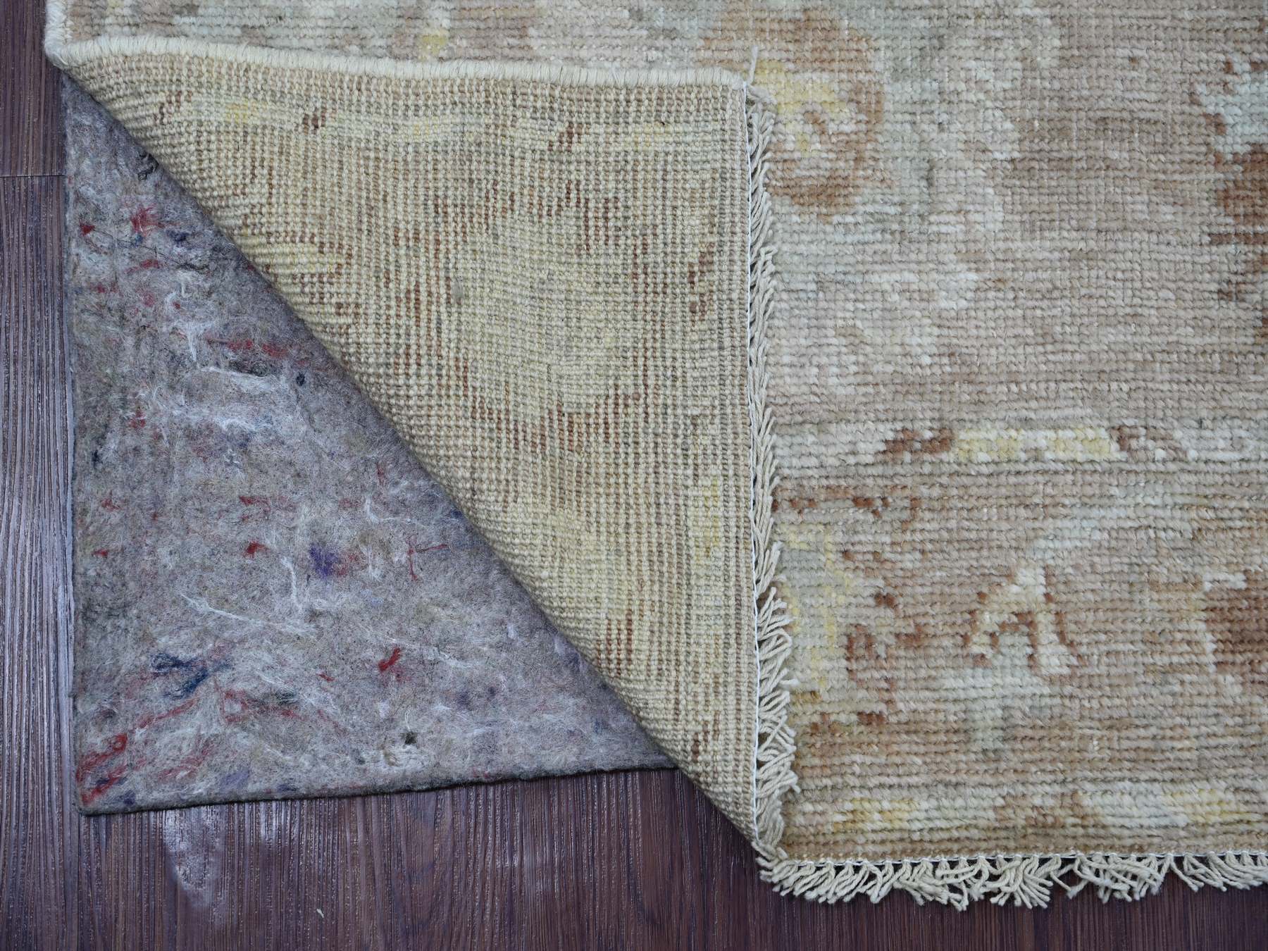 Brown 3'3" x 4'10" Oushak And Peshawar Hand knotted Wool Rug - Sku: O021702