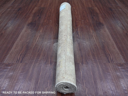 Brown 3'3" x 4'10" Oushak And Peshawar Hand knotted Wool Rug - Sku: O021702