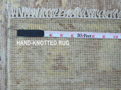 Brown 3'3" x 4'10" Oushak And Peshawar Hand knotted Wool Rug - Sku: O021702