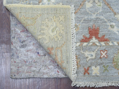 Oushak Oushak hand-knotted wool runner in Gray, 3' x 5'11" — SKU O021704 (view 2)