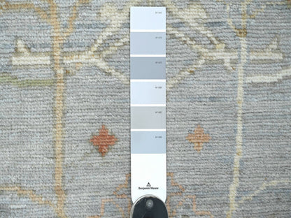 Oushak Oushak hand-knotted wool runner in Gray, 3' x 5'11" — SKU O021704 (view 3)