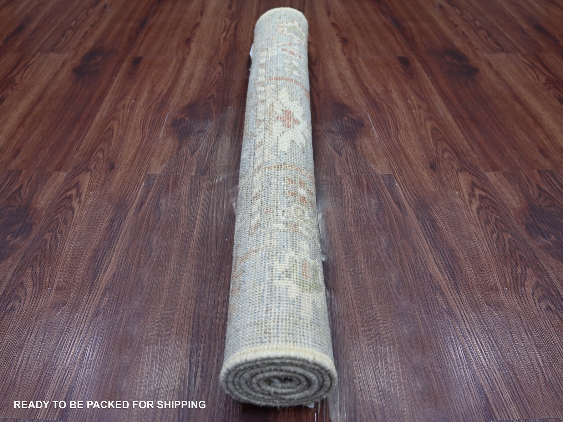 Oushak Oushak hand-knotted wool runner in Gray, 3' x 5'11" — SKU O021704 (view 4)