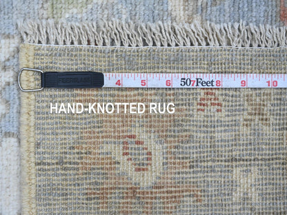 Oushak Oushak hand-knotted wool runner in Gray, 3' x 5'11" — SKU O021704 (view 6)