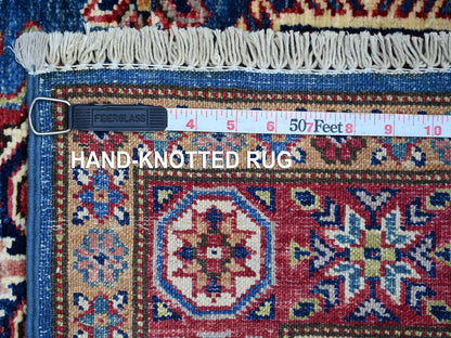 Blue 2'10" x 3'11" Tribal & Geometric Hand knotted Wool Rug - Sku: O021715