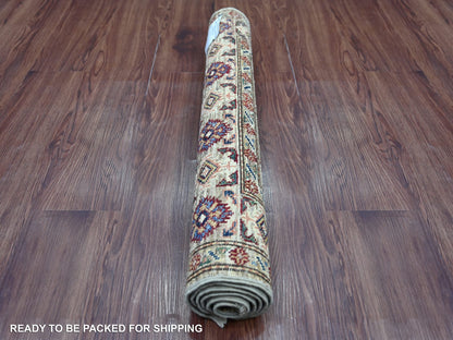 Kazak Tribal & Geometric hand-knotted wool rug in Gray, 2'7" x 4'1" — SKU O021717 (view 4)