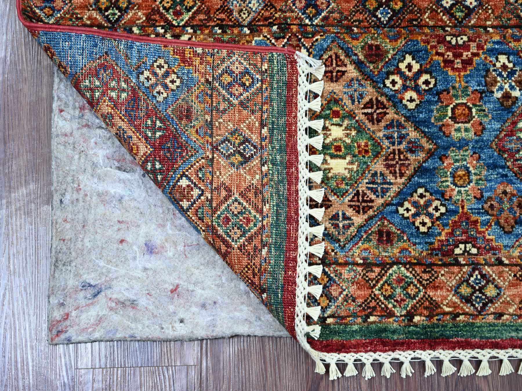 Kazak Tribal & Geometric hand-knotted wool rug in Multicolored, 3'3" x 5'6" — SKU O021719 (view 2)