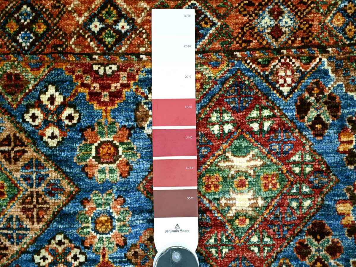 Kazak Tribal & Geometric hand-knotted wool rug in Multicolored, 3'3" x 5'6" — SKU O021719 (view 3)