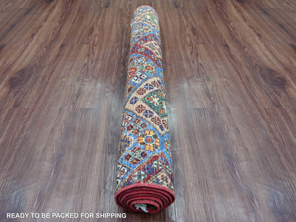 Kazak Tribal & Geometric hand-knotted wool rug in Multicolored, 3'3" x 5'6" — SKU O021719 (view 4)