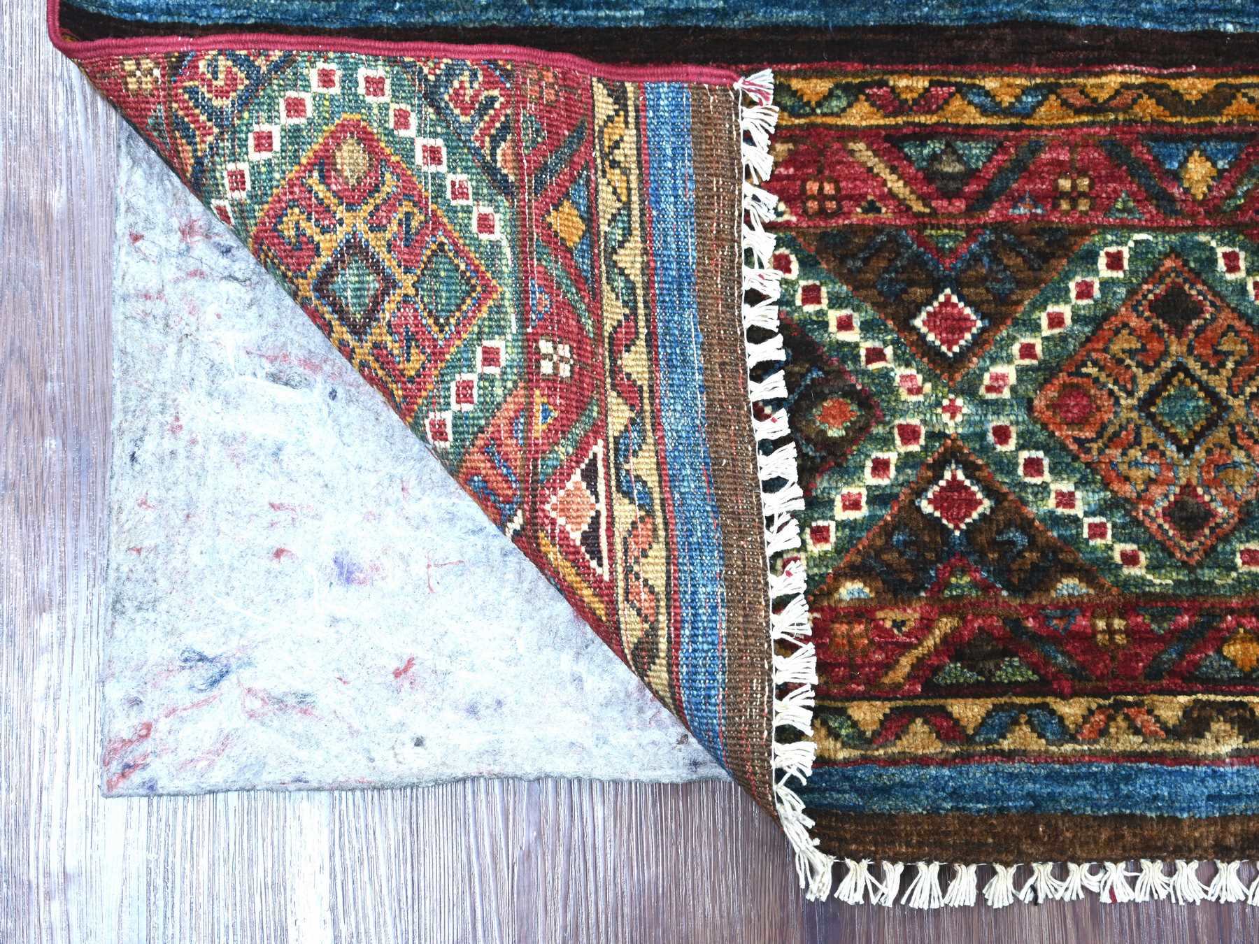 Kazak Tribal & Geometric hand-knotted wool rug in Multicolored, 3' x 4' — SKU O021722 (view 2)