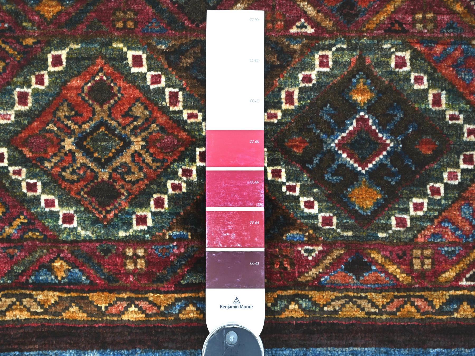 Kazak Tribal & Geometric hand-knotted wool rug in Multicolored, 3' x 4' — SKU O021722 (view 3)