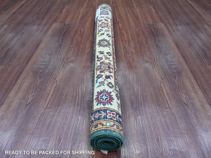 Green 3'1" x 5'1" Tribal & Geometric Hand knotted Wool Rug - Sku: O021724