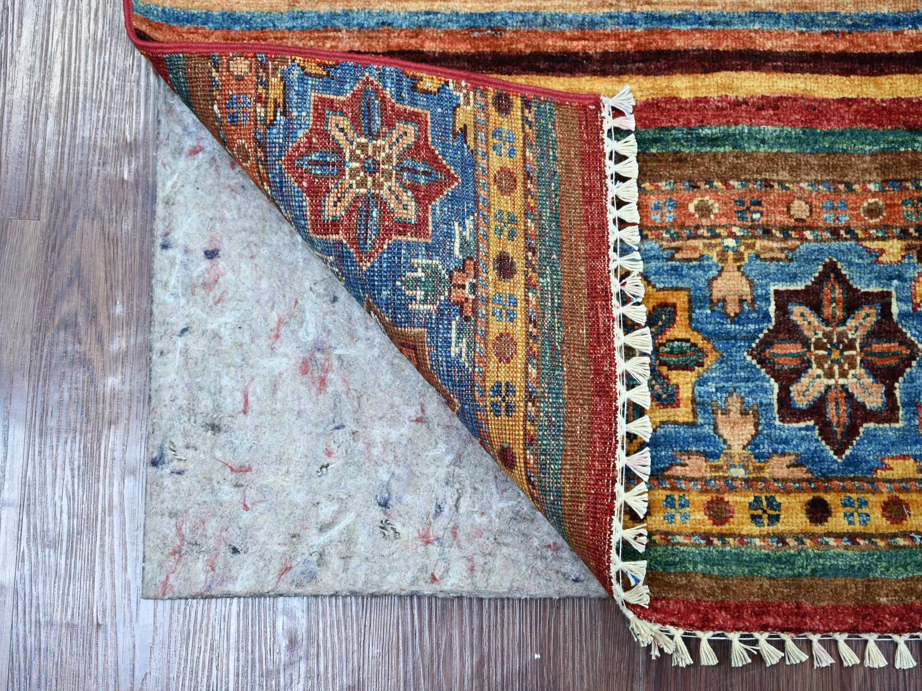 Multicolored 2'0" x 3'2" Tribal & Geometric Hand knotted Wool Rug - Sku: O021728