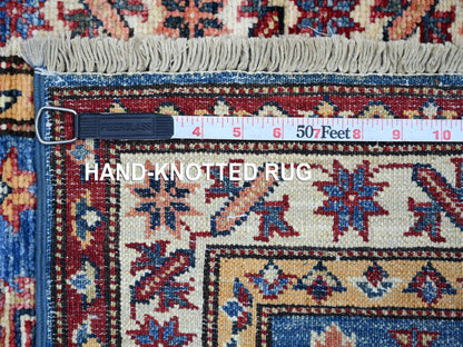 Blue 2'1" x 2'11" Tribal & Geometric Hand knotted Wool Rug - Sku: O021733