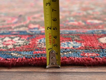 Brown 2'6" x 8'9" Vintage Hand knotted Wool Rug - Sku: O02173