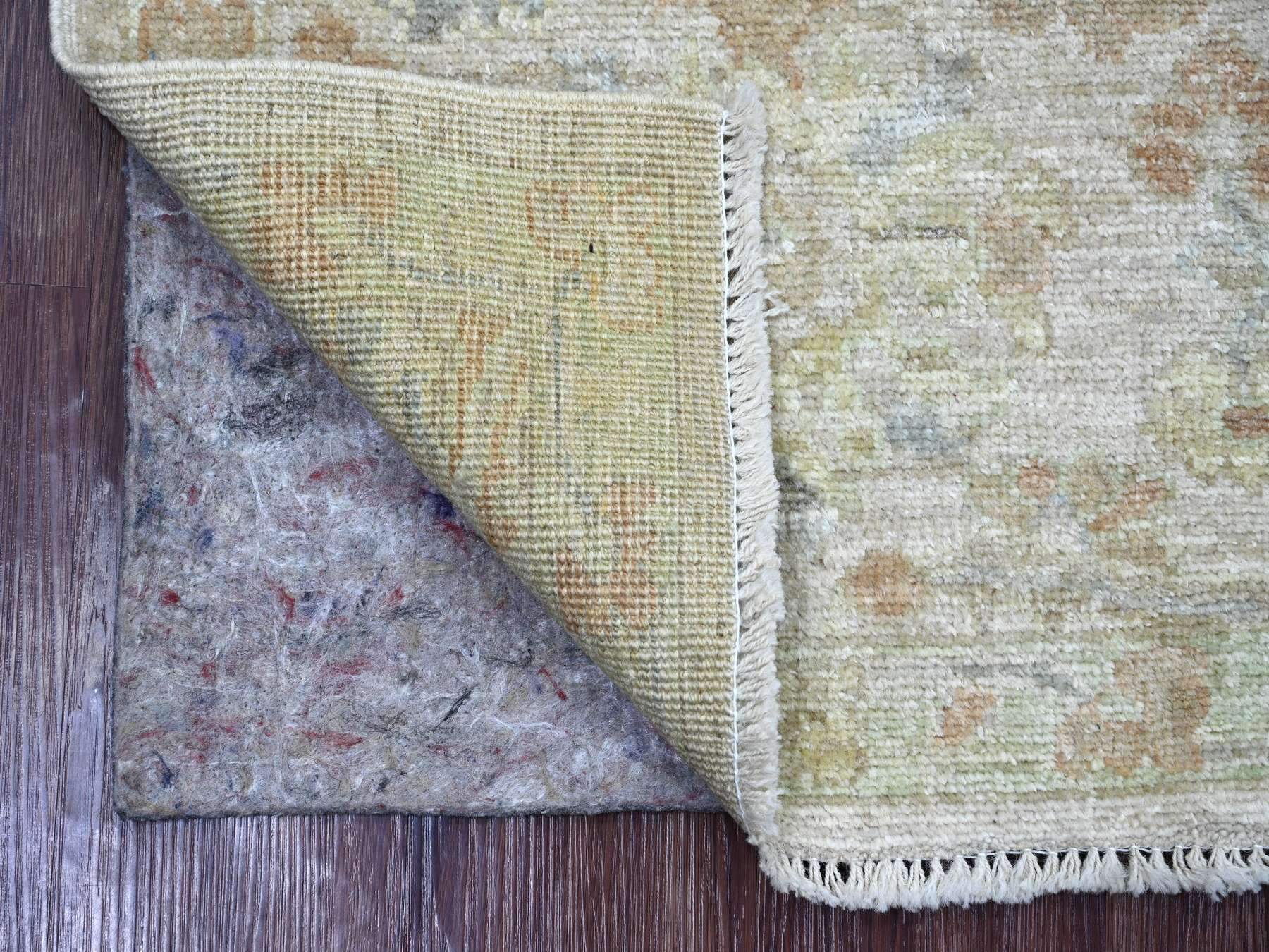 Oushak Oushak hand-knotted wool rug in Gray & Green, 2'1" x 2'10" — SKU O021753 (view 2)