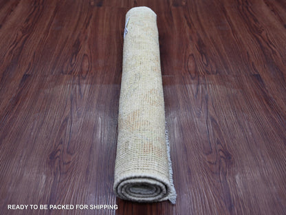 Oushak Oushak hand-knotted wool rug in Gray & Green, 2'1" x 2'10" — SKU O021753 (view 4)
