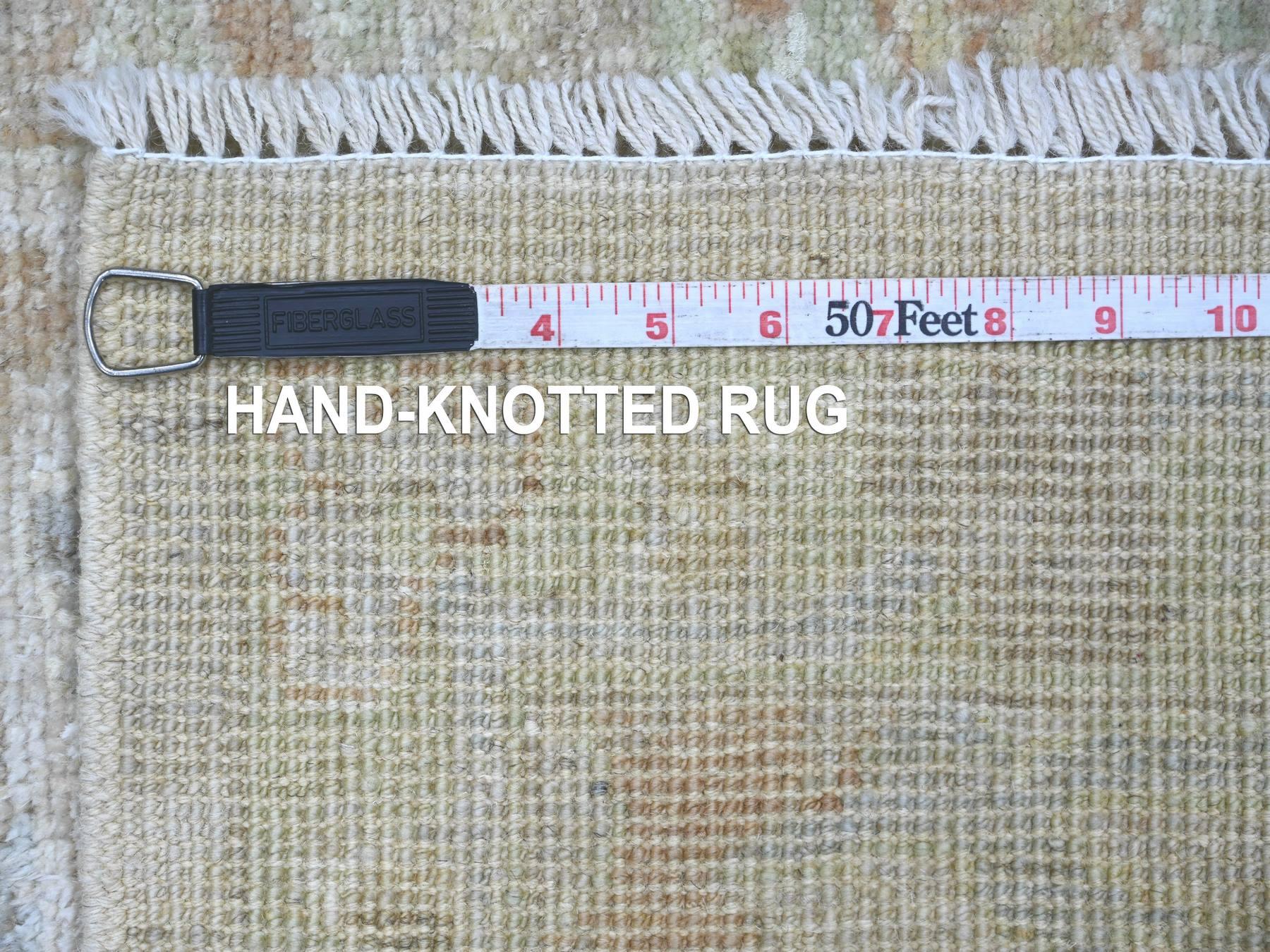 Oushak Oushak hand-knotted wool rug in Gray & Green, 2'1" x 2'10" — SKU O021753 (view 6)