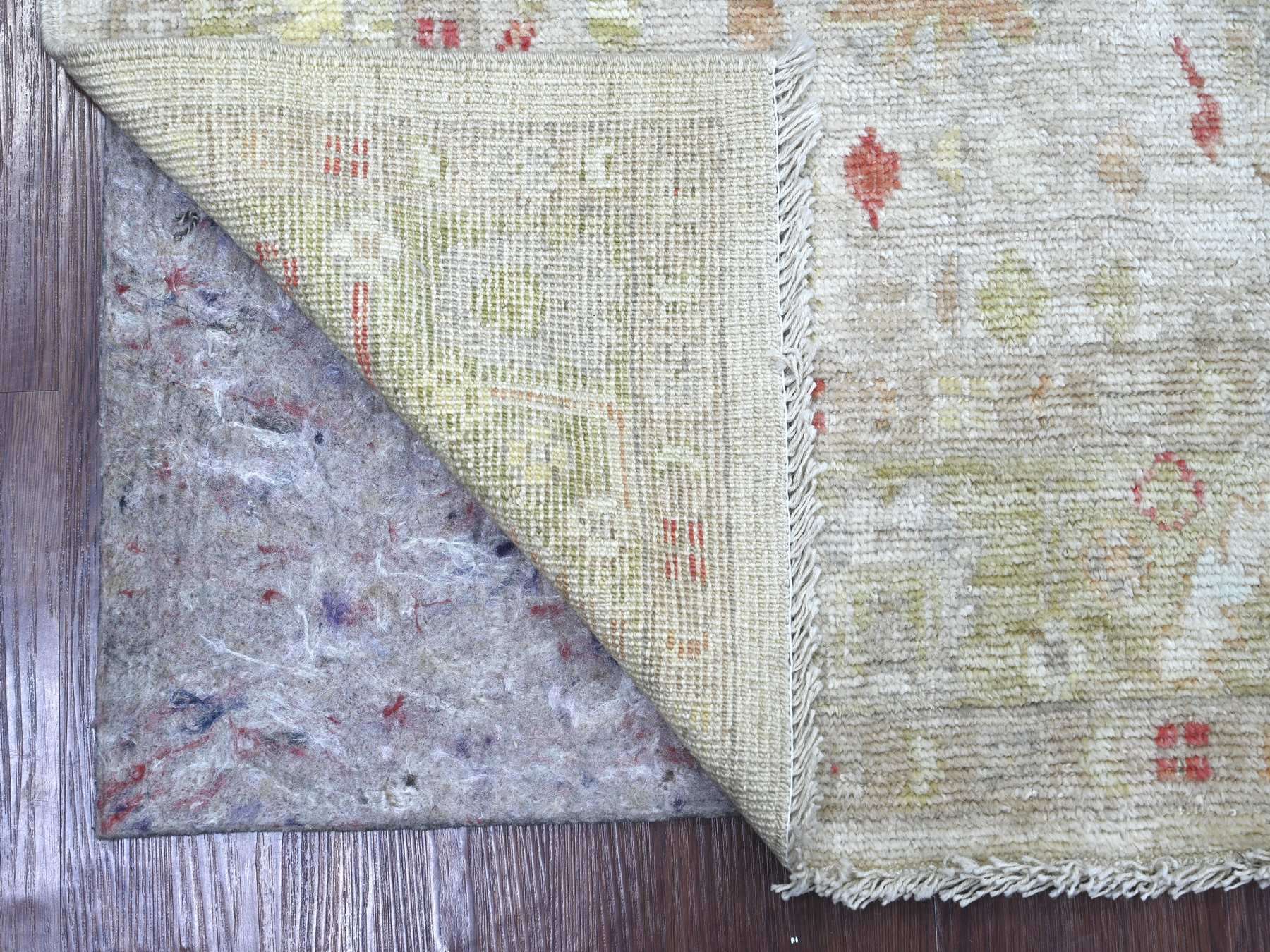 Oushak Oushak hand-knotted wool rug in Gray & Green, 4'2" x 6' — SKU O021757 (view 2)