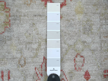 Oushak Oushak hand-knotted wool rug in Gray & Green, 4'2" x 6' — SKU O021757 (view 3)