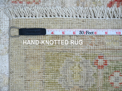 Oushak Oushak hand-knotted wool rug in Gray & Green, 4'2" x 6' — SKU O021757 (view 6)