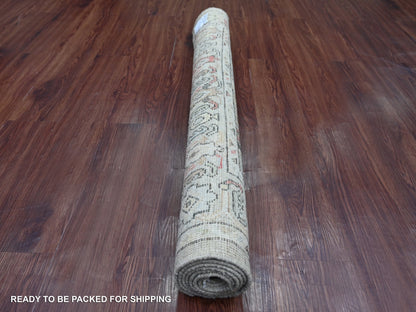 Oushak Oushak hand-knotted wool rug in Gray, 4'2" x 6'3" — SKU O021758 (view 4)