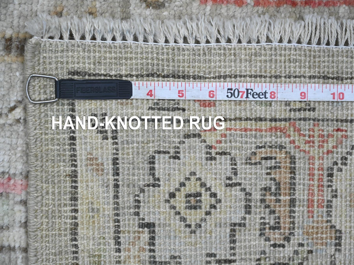 Oushak Oushak hand-knotted wool rug in Gray, 4'2" x 6'3" — SKU O021758 (view 6)
