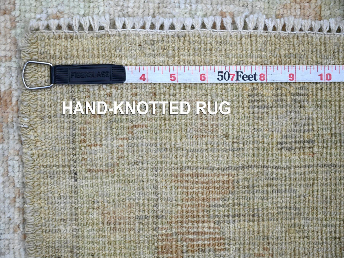 Oushak Oushak hand-knotted wool rug in Gray & Green, 2'1" x 3' — SKU O021760 (view 6)